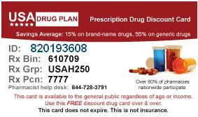 USA Drug Plan Free Prescription Drug Discount Card!